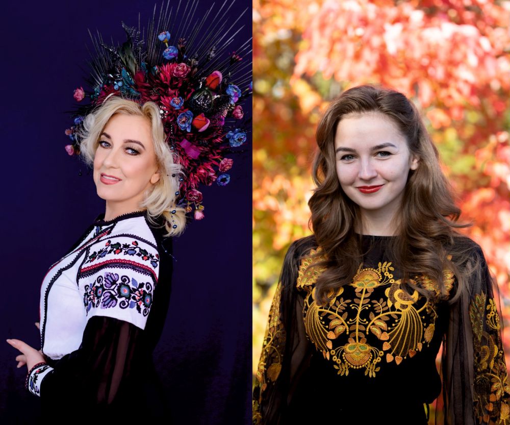 Halyna Shvydkiv (links) und ihre Tochter Maria Shvydkiv gestalten am kommenden Sonntag in der Liebfrauenkirche ein ukrainisches Konzert. Foto: privat
